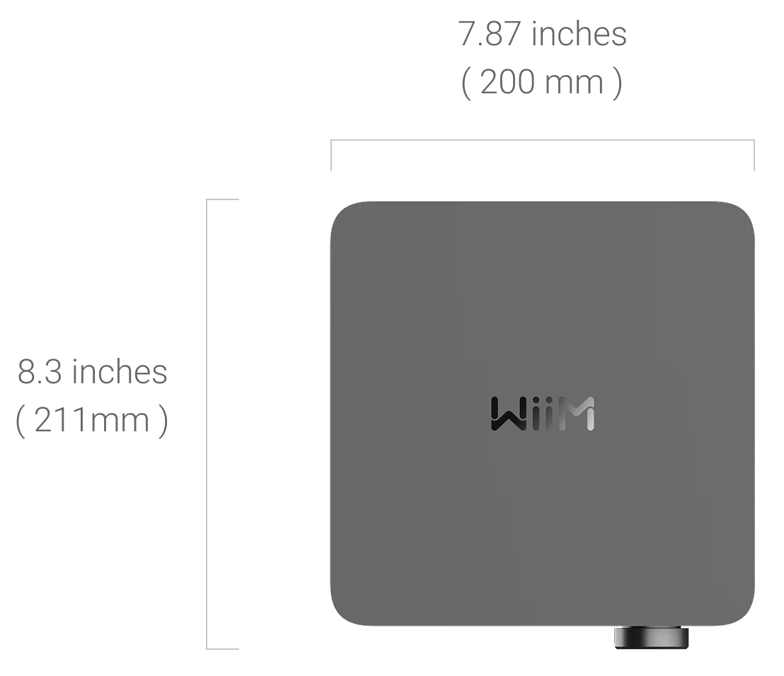 Dimensions for WiiM Amp Ultra