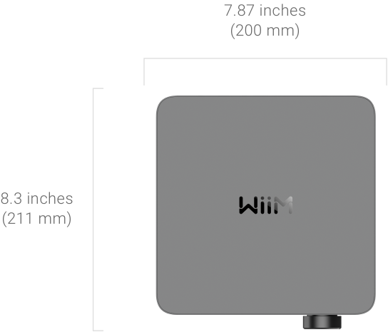 Dimensions for WiiM Ultra