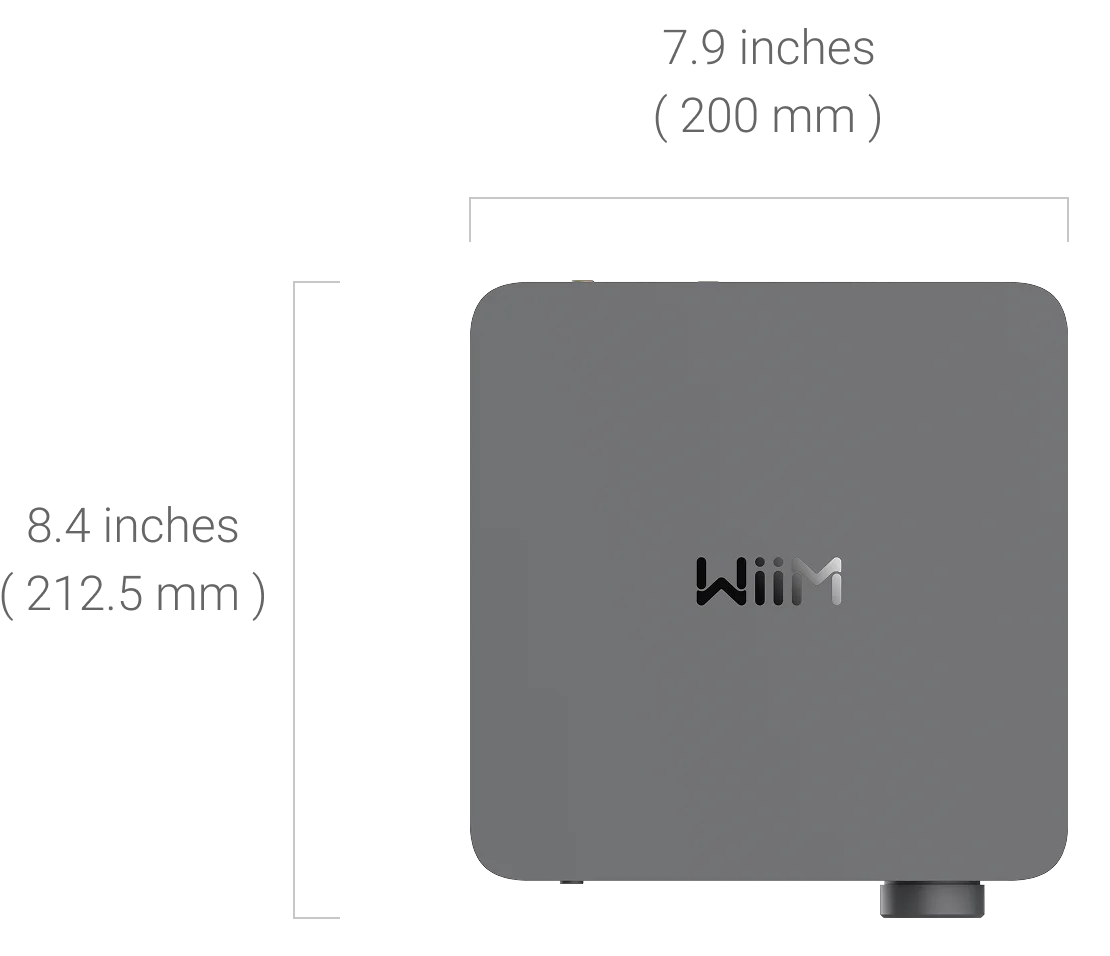 Dimensions for WiiM A10