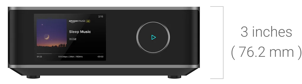 Dimensions for WiiM Amp Ultra